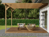 Wall Mounted Pergola and Decking Kit Sculpted Design