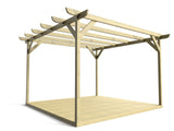 Corbel Wooden Pergola and Decking Kit