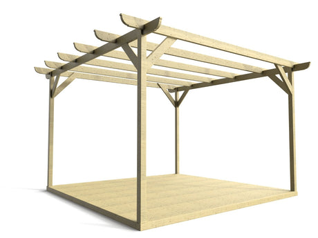 Corbel Wooden Pergola and Decking Kit