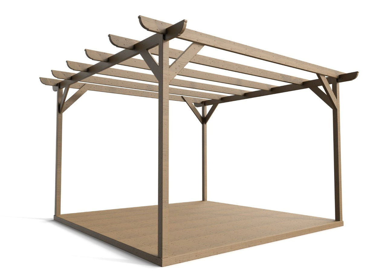 Corbel Wooden Pergola and Decking Kit