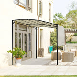 3m x 2.5m Wall Mounted Metal Pergola – Outdoor Patio Shelter