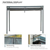 3m x 2m Grey Metal Pergola – Outdoor Patio Shade Shelter