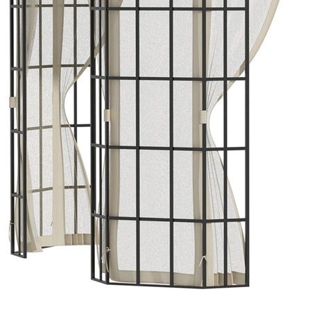 3.7m x 3m Circular Hardtop Gazebo