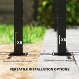 3m x 3m Retractable Roof Pergola – Beige Canopy with Curtains, Outdoor Patio Shade Shelter