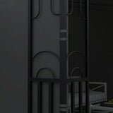 3m x 3m Black Lean-To Pergola – Wall Mounted Patio Shade Cover