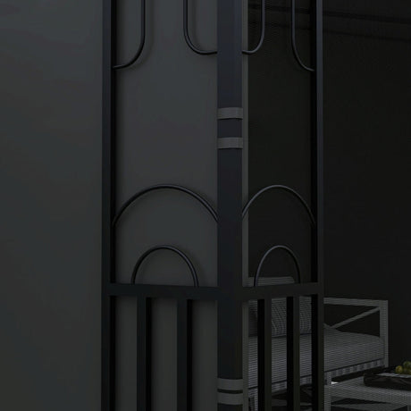 3m x 3m Black Lean-To Pergola – Wall Mounted Patio Shade Cover