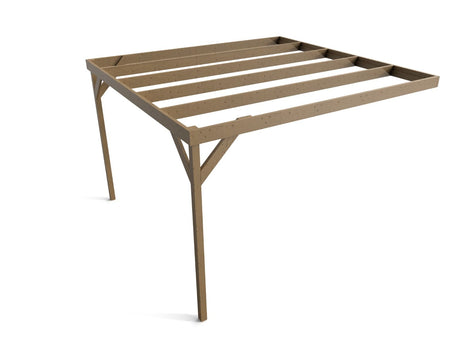 Wall-mounted Wooden Box Pergola Kit