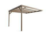 Wall-mounted Wooden Box Pergola Kit