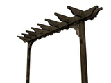 Sculpted Double Beam Pergola, Plant Climbing Arbour - Sculpted brace