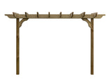 Sculpted Double Beam Pergola, Plant Climbing Arbour - Sculpted brace