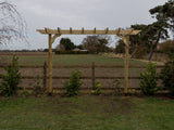 Sculpted Double Beam Pergola, Plant Climbing Arbour - Sculpted brace