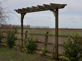 Sculpted Double Beam Pergola, Plant Climbing Arbour - Sculpted brace
