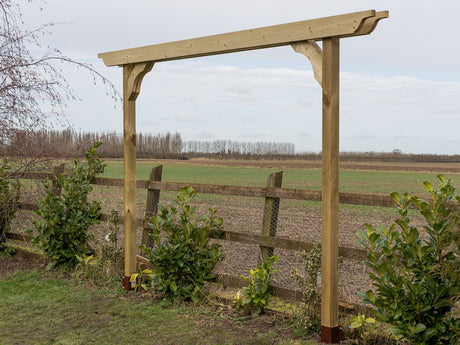 Screen Double Beam Pergola, Plant Climbing Arbour - Sculpted Brace