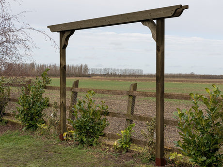 Screen Double Beam Pergola, Plant Climbing Arbour - Sculpted Brace