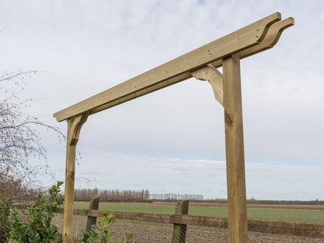 Screen Double Beam Pergola, Plant Climbing Arbour - Sculpted Brace