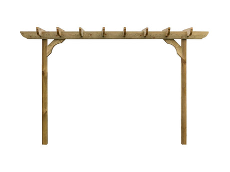 Corbel Double Beam Pergola, Plant Climbing Arbour - Sculpted brace