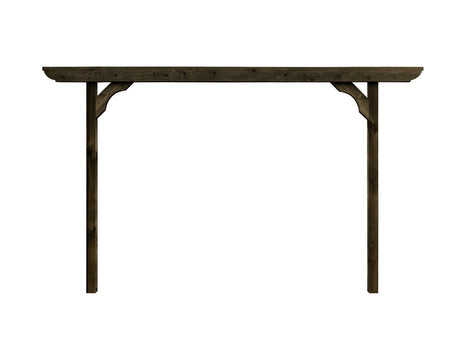 Screen Double Beam Pergola, Plant Climbing Arbour - Corbel Sculpted Brace