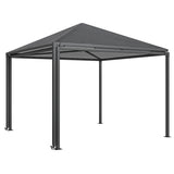 3m x 3m Extendable Metal Hardtop Gazebo with Wheels – Mobile Outdoor Patio Shelter, UV Resistant Roof UPF30+