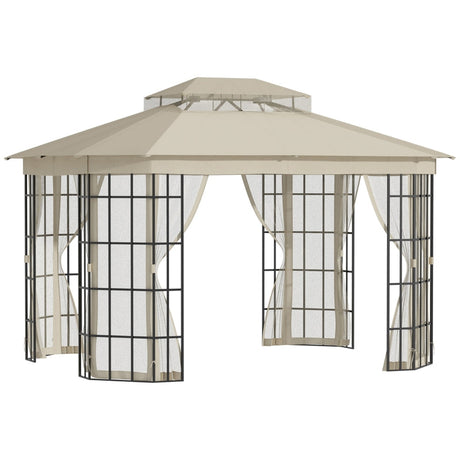 3.7m x 3m Circular Hardtop Gazebo
